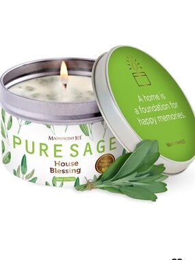 🌿5/$25 Magnificent101 Pure Sage House Blessing Candle
